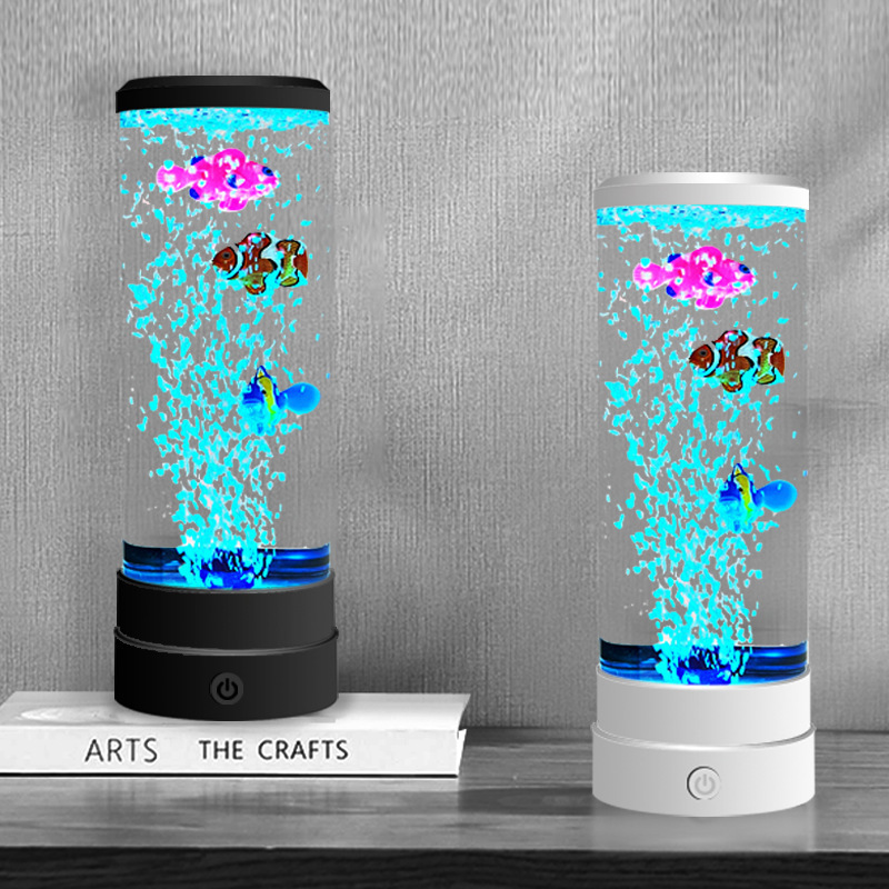 Halloween Party Supplies - Simulierter LED-Mehrfarben-Blasenfisch als Atmosphäre-Dekoartikel für Zuhause