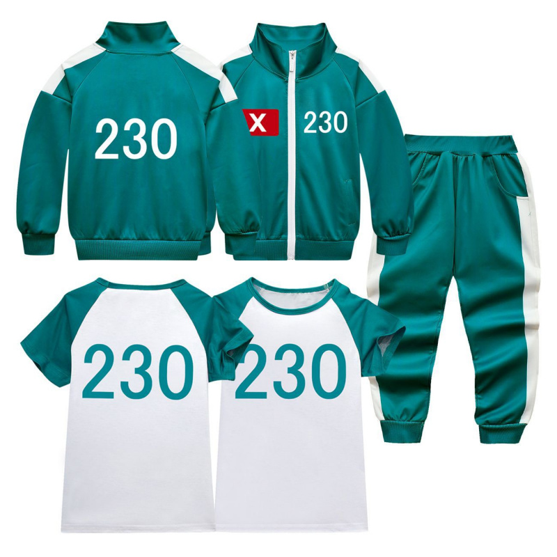 Halloween Costume Kids - 2025 neue Kinder Angepasst Calamari Spiele