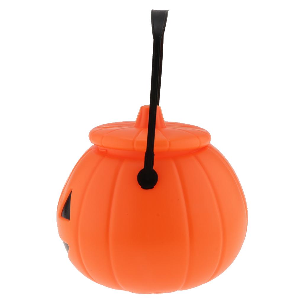 Pumpkin Lantern Halloween - Halloween-Kürbis-Süßigkeitenbehälter aus Kunststoff für Kinder, Trick-or-Treat-Party-Geschenke