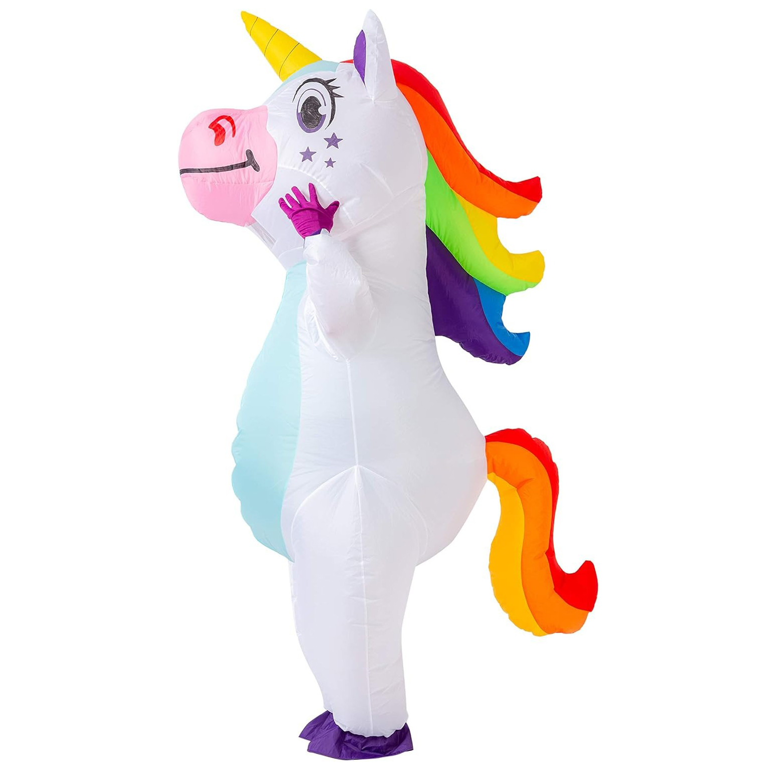Halloween Costume Adult - Aufblasbares Einhorn-Kostüm für Erwachsene, Halloween-Aufblaskostüm, Cosplay-Outfit