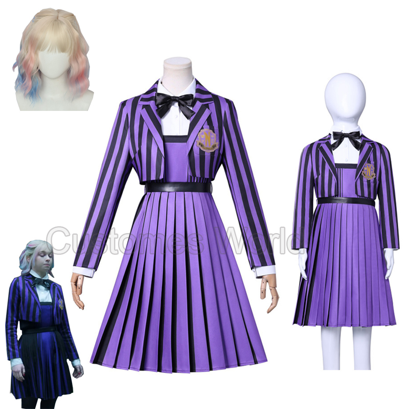 Halloween Costume Kids - Nevermore Academy Uniform Emma Myers Coplay