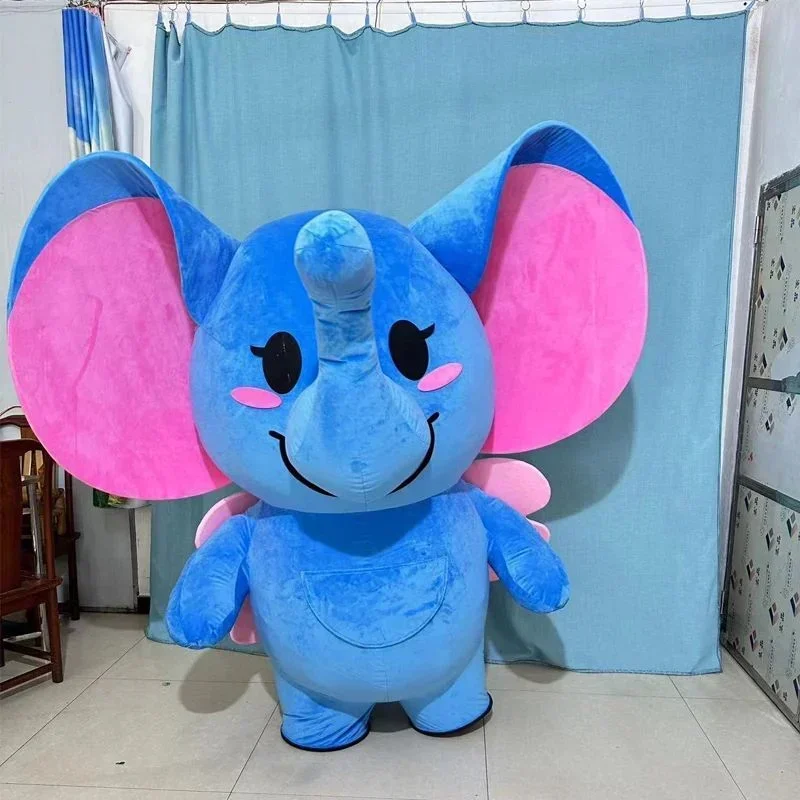 Halloween Costume Adult - Riesiges aufblasbares Dumbo-Elefanten-Maskottchenkostüm für Erwachsene, aufblasbarer