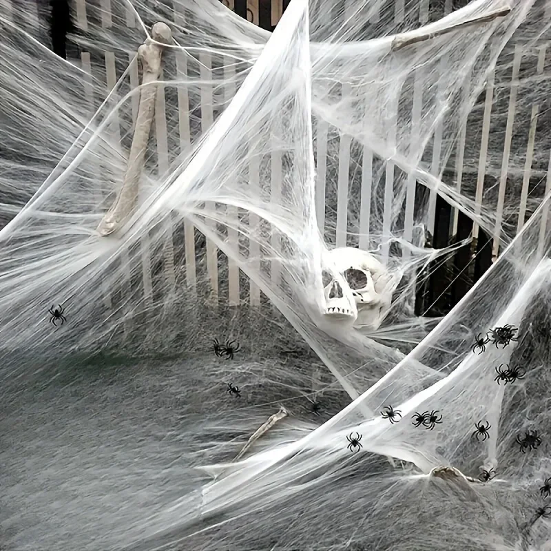 Dehnbare Spinnennetze mit jewe – Spider Web Halloween Decoration Bewertung und Preis