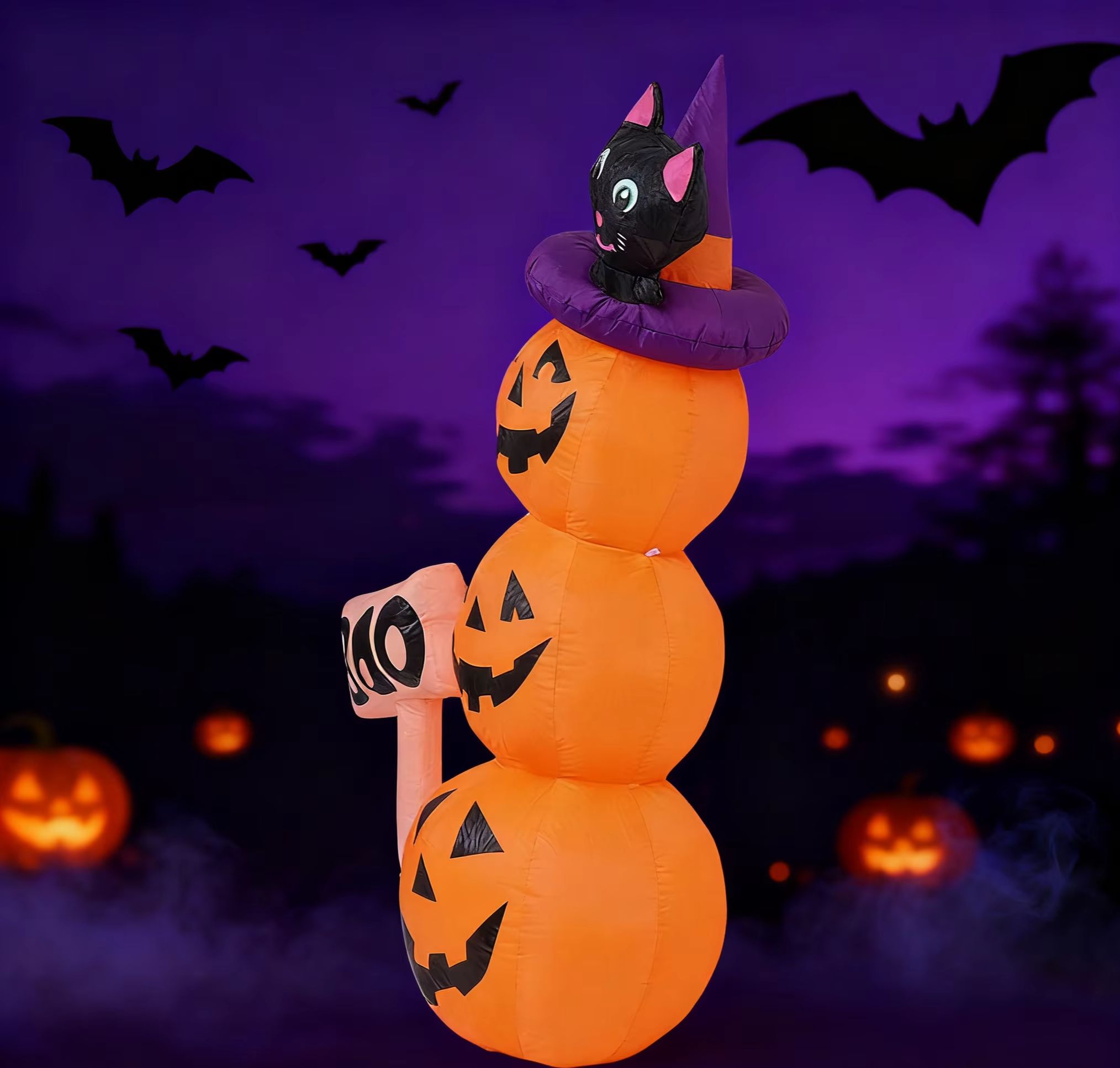 1,6 m / 5,2 ft Halloween-Aufbl – Halloween Pumpkin Decor Led Bewertung und Preis