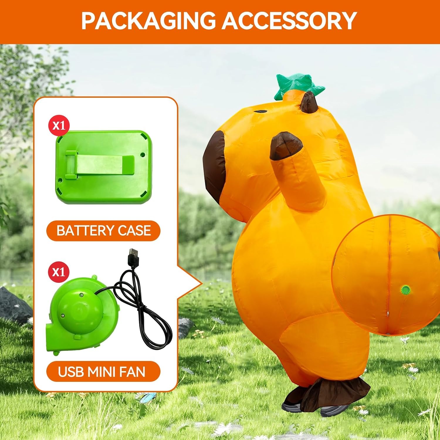 Aufblasbares Capybara-Kostüm f – Halloween Costume Adult Bewertung und Preis