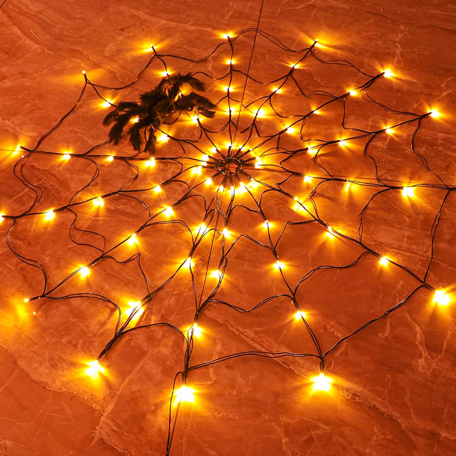 1-4 Stück Halloween Spinnennet – Halloween Led String Lights Orange Bewertung und Preis