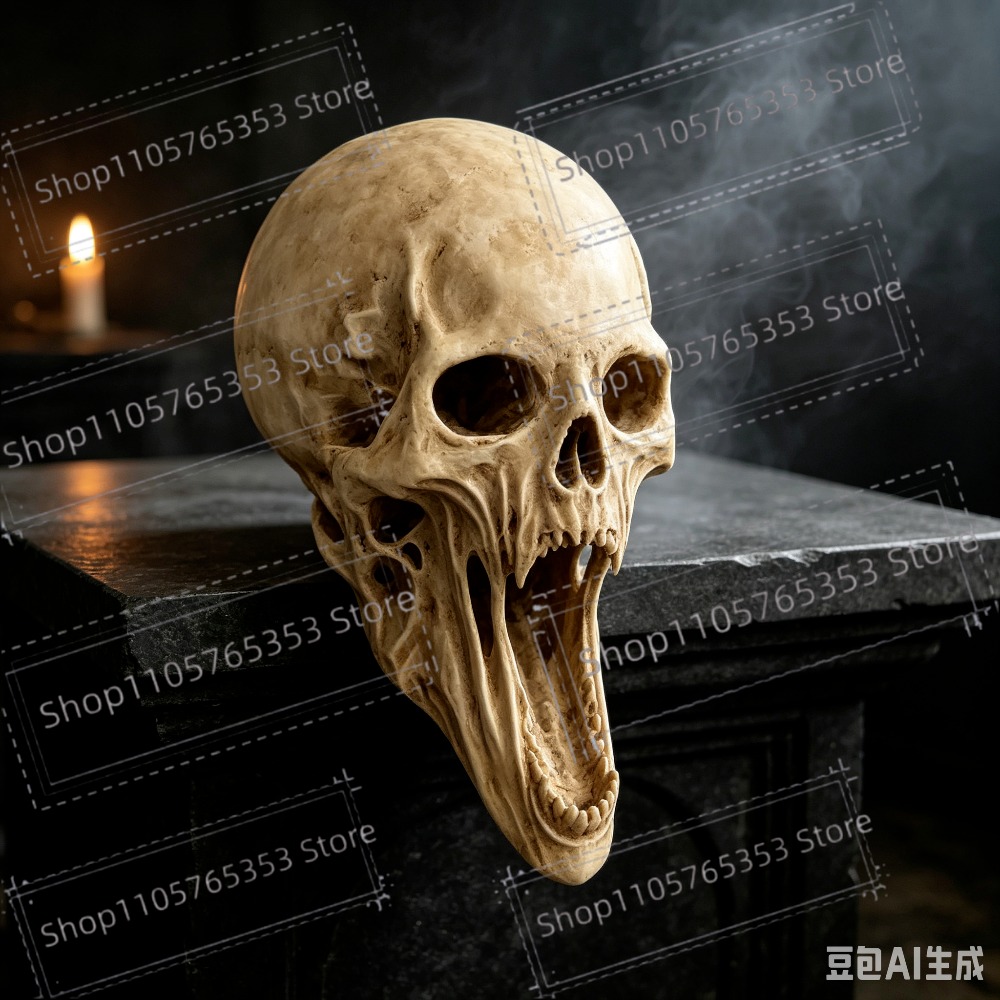 Gotische schreiende Totenkopf- – Halloween Skeleton Decoration Bewertung und Preis