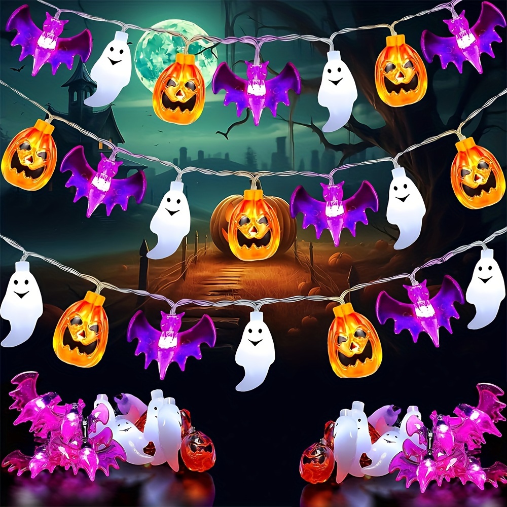 Niedliche Kürbis-Fledermaus-Ge – Halloween Led String Lights Orange Bewertung und Preis