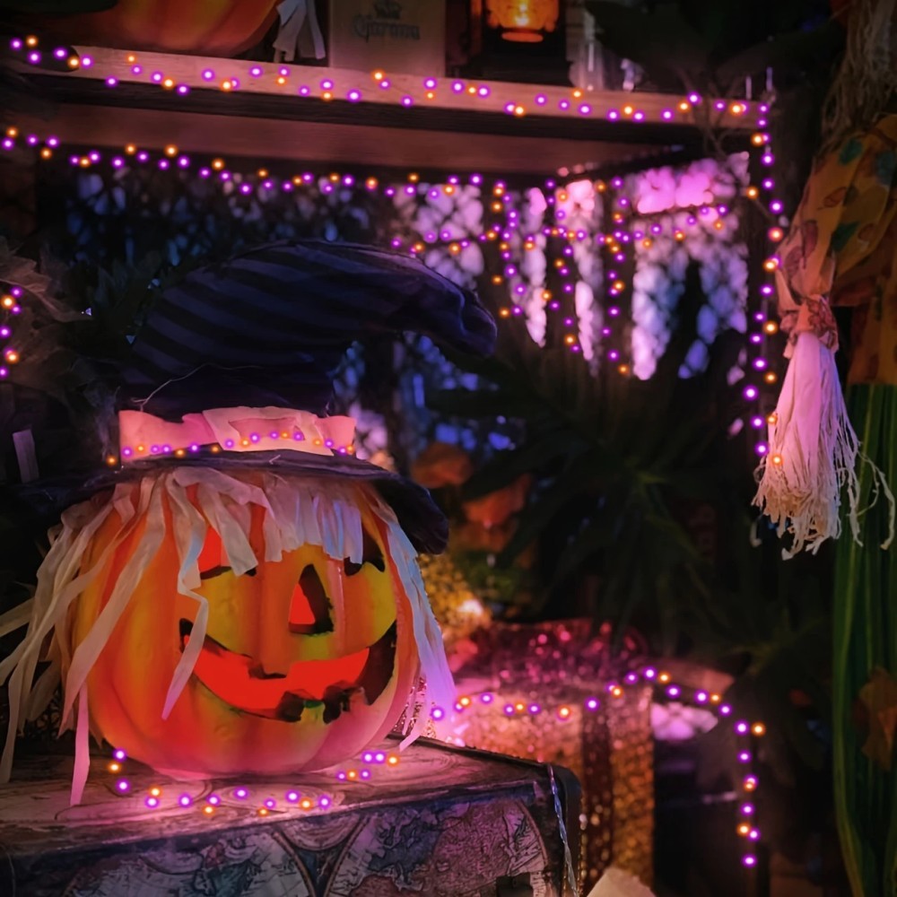 1 Stück 12M100LED Halloween-So – Halloween Led String Lights Orange Bewertung und Preis