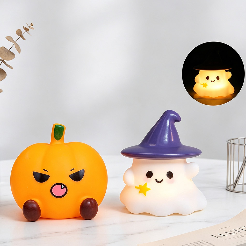 Kawaii Hexe Geist Kürbis Silik – Halloween Pumpkin Decor Led Bewertung und Preis