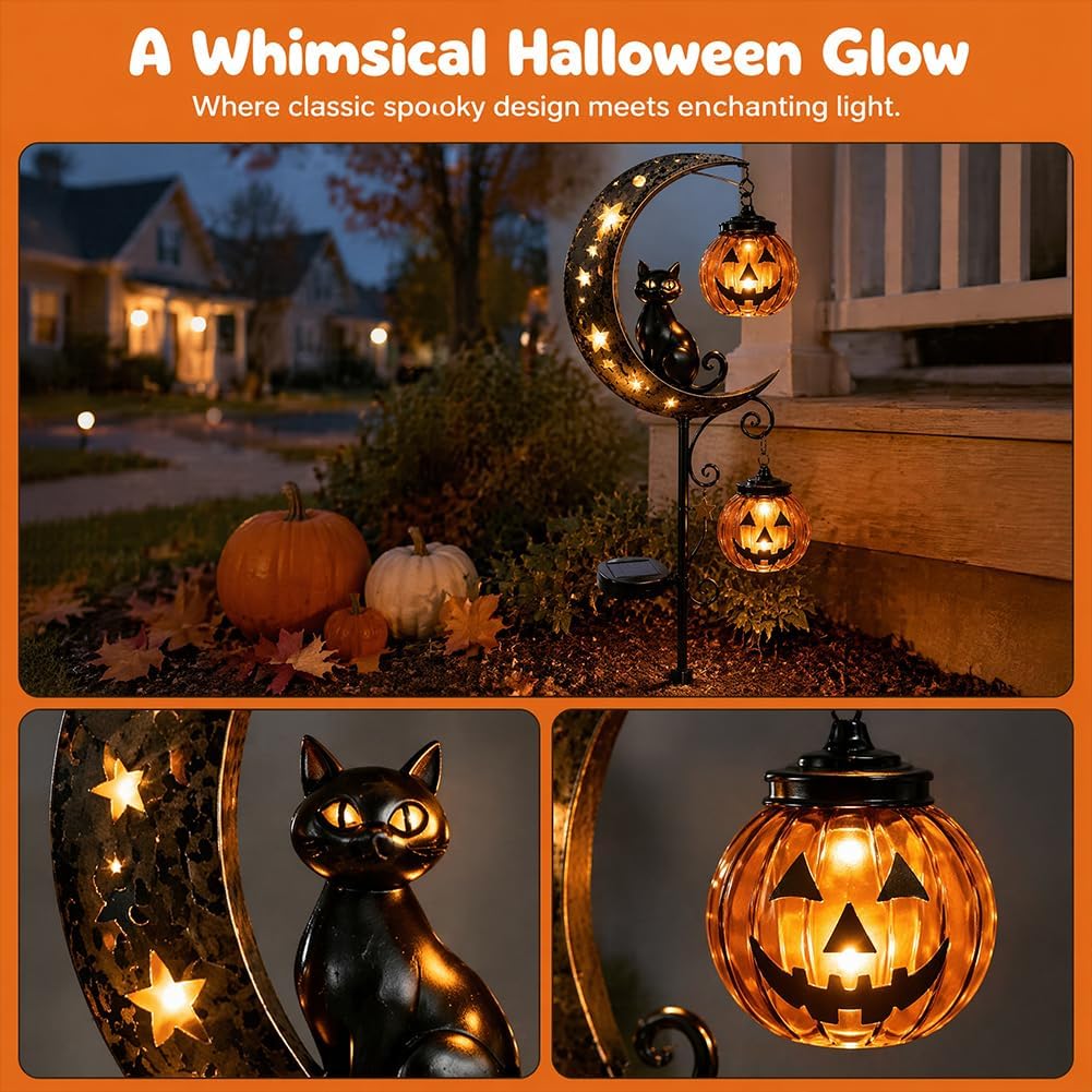 Solar-Halloween-Gartenleuchte  – Pumpkin Lantern Halloween Bewertung und Preis