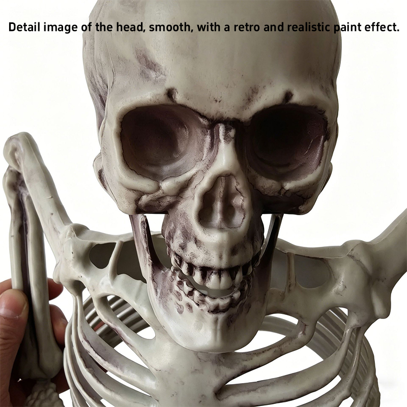 Horror-Halbschädel-Ornament, H – Halloween Skeleton Decoration Bewertung und Preis
