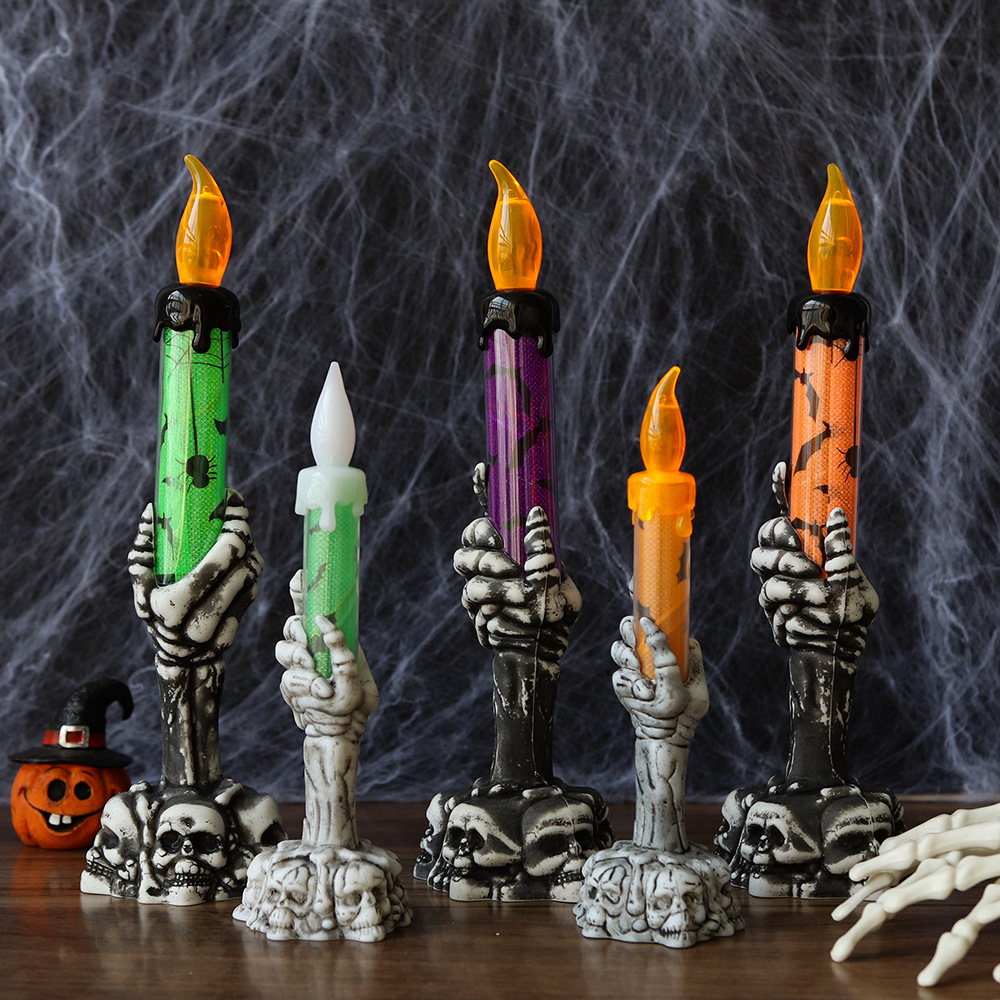 Halloween-Skeletthand-Kerzenli – Halloween Pumpkin Decor Led Bewertung und Preis