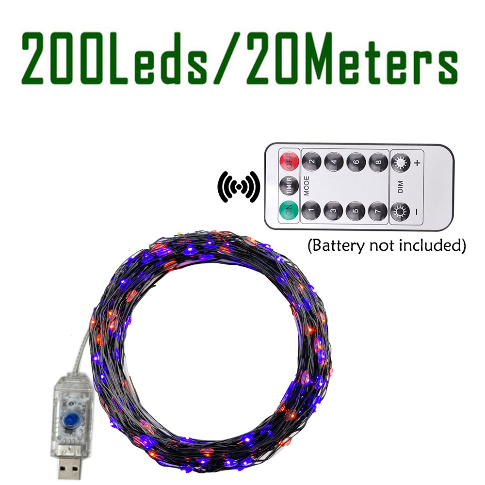 100/200 LEDs Lichterketten Ora – Halloween Led String Lights Orange Bewertung und Preis
