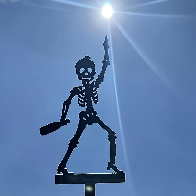 2D 1-teiliger Tragbarer Metall – Halloween Skeleton Decoration Bewertung und Preis