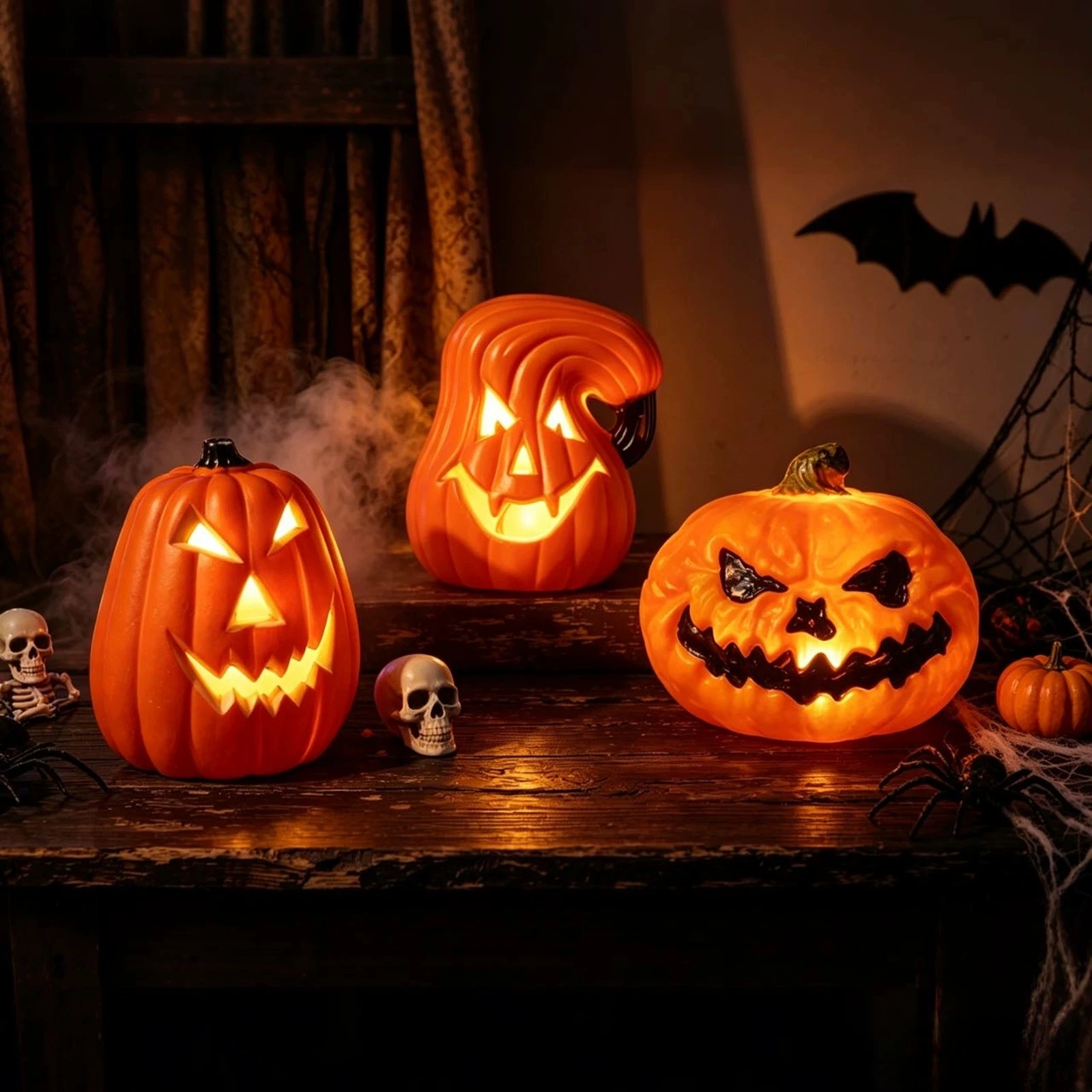 LED Dreischichtiger Leuchtende – Halloween Pumpkin Decor Led Bewertung und Preis